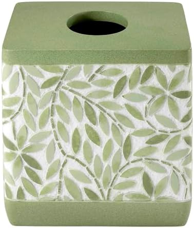 Avanti Linens - Tissue Box Cover, Standard Size Tissue Holder for Home