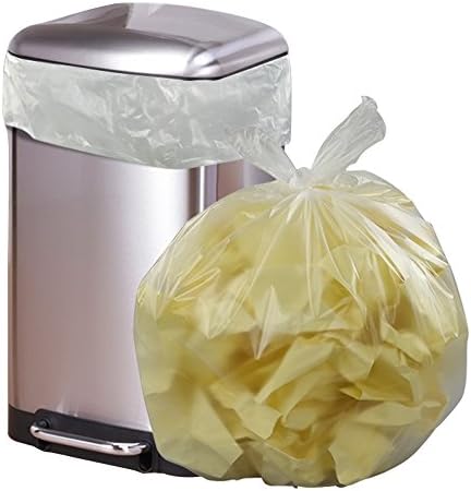 Vababa 13 Gallon Clear Tall Kitchen Trash Bags, Garbage Bags, 225 Counts