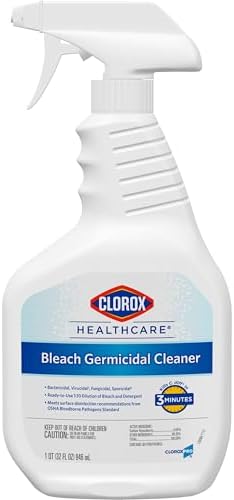 Clorox Healthcare Bleach Germicidal Cleaner Spray, 32 Fluid Ounces (Package May Vary)