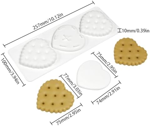 mostsom Silicone Mold Mousse Molds Love Heart Shaped Cookie Mousse Cake Silicone Molds Soap Mold DIY Chocolate Dessert Mold Pudding Jelly Kitchen Baking Tools (D_ Love Heart)
