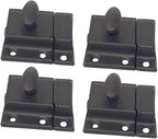 QCAA Oval Turn Cabinet Latch, for Cupboard & Other Furniture, ORB Oil Rubbed by QCAAHardware