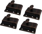 QCAA Oval Turn Cabinet Latch, for Cupboard & Other Furniture, Antique Copper by QCAAHardware