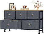 OLIXIS 5 Drawer Dresser for Bedroom, Storage Organizer Unit for Closet