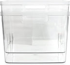 Isaac Jacobs 2-Pack Extra-Large Clear Storage Bins w/Cutout Handles, Plastic - Image 6