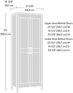 Sauder Select Two-Door Storage Cabinet, Versatile Home Storage Solution, Raven Oak Finish