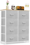 8-Drawer Dresser for Bedroom, Anti-Tip Tall Storage Organizer