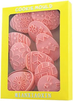 8 Pcs Happy Birthday Cookie Molds New Year Spring Festival 3D Biscuit Mould Baking Tool Easter Cartoon Stamps for Biscuits (Easter G) - Image 3