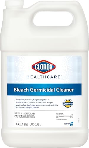 Clorox Healthcare Bleach Germicidal Cleaner Refill, 128 Fluid Ounces (Package May Vary)