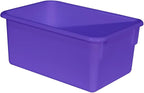 Wood Designs Cubby Storage Bin, Heavy Duty Plastic Containers - Image 2