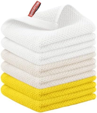 Nialnant 6 Pcs Kitchen Hand Towels, 100% Cotton,13 x 28 in by Nialnant