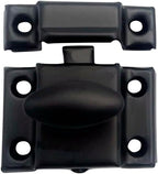 QCAA Oval Turn Cabinet Latch, for Cupboard & Other Furniture, Matte Black - Image 2