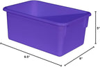 Wood Designs Cubby Storage Bin, Heavy Duty Plastic Containers - Image 7