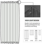 DWCN French Door Curtains – Rod Pocket Thermal Blackout Curtain - Image 4