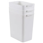 Zopnny 3-Pack 4.5 Gallon Plastic Small Trash Can Wastebasket, Slim Waste Basket - Image 4