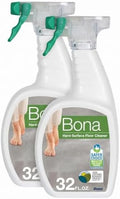 Bona Multi-Surface Floor Cleaner Spray - 32 fl oz - Unscented - Refillable - Residue-Free Floor Cleaning Solution for Stone, Tile, Laminate, and Vinyl Floors (Pack of 2)