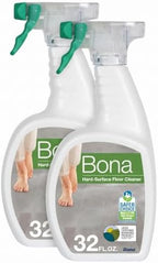 Bona Multi-Surface Floor Cleaner Spray - 32 fl oz - Unscented - Refillable - Residue-Free Floor Cleaning Solution for Stone, Tile, Laminate, and Vinyl Floors (Pack of 2)