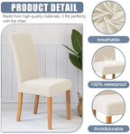 BIETYONE Waterproof Dining Chair Covers, Stretch Seat Protector, Washable