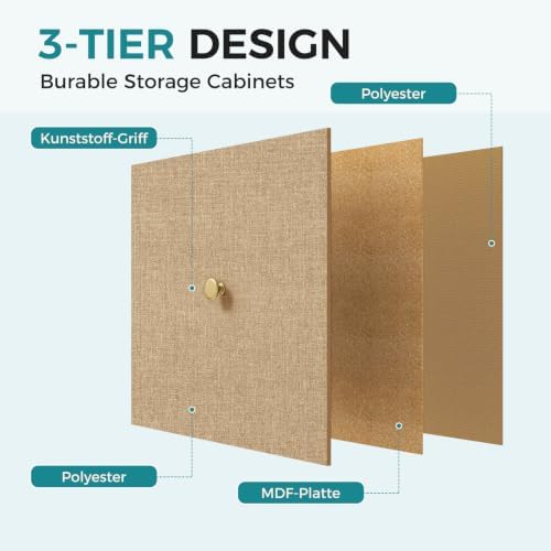 OLIXIS 7 Drawer Fabric Dresser, Storage Tower for Bedroom and Closet