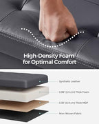 SONGMICS 30 Inches Folding Storage Ottoman Bench with Flipping Lid