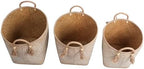 happimess Celia 3-Piece Nesting Storage Baskets 20", Natural/White