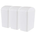 4.5 Gallon Plastic Swing Top Garbage Can, Swing Lid Trash Bins by Qqbine