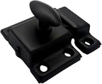 QCAA Oval Turn Cabinet Latch, for Cupboard & Other Furniture, Matte Black by QCAAHardware