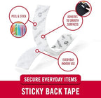 VELCRO Brand Sticky Back Hook and Loop Fasteners, Beige, 15 Ft Tape Roll