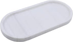 Natural Marble Tray, Oval Vanity Decorative Tray - Image 2