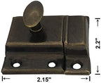 QCAA Oval Turn Cabinet Latch, for Cupboard & Other Furniture, Antique Brass - Image 4
