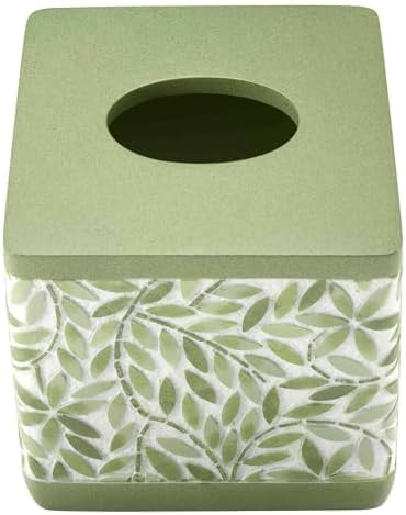 Avanti Linens - Tissue Box Cover, Standard Size Tissue Holder for Home