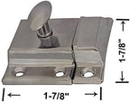 QCAA Oval Turn Cabinet Latch, for Cupboard & Other Furniture, Chrome Plated - Image 2
