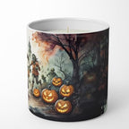 Caroline's Treasures DAC2290CDL Zombies Spooky Halloween Decorative Soy Candle Nature Soy Wax Essential Oil Home Decor Ideal for Bedroom Kitchen Bath Office Gift, 10 oz