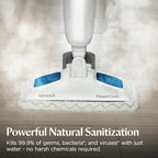 BISSELL Steam Mop 1940A PowerFresh Floor Steam Cleaner for Hard Wood & Tile with Natural Sanitization, Easy Scrubber, Variable Steam, 12” Cleaning Path