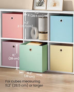 SONGMICS Storage Cubes, Set of 6 Odorless Foldable Storage Boxes