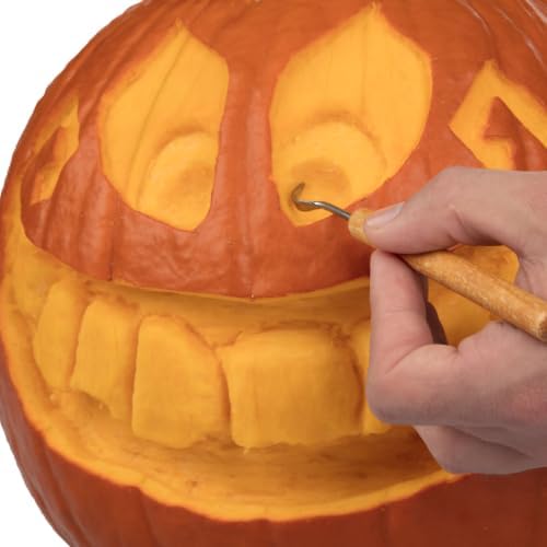 Pottery Tool Starter Kit, 15pc Clay Sculpting Set, Pumpkin Carving Tools