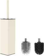 BVL Toilet Brush and Holder Set White Freestanding by BVLBath