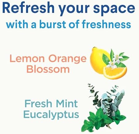 Clorox Disinfecting Mist, Lemon and Orange Blossom, 1 Spray and 1 Refill, 16 oz Each