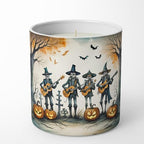 Caroline's Treasures DAC2261CDL Mariachi Skeleton Band Spooky Halloween Decorative Soy Candle Nature Soy Wax Essential Oil Home Decor Ideal for Bedroom Kitchen Bath Office Gift, 10 oz