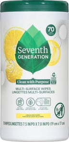 Seventh Generation Multi-Surface Cleaning Wipes, Lemon Zest Scent, Cuts Grease - Image 2