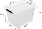 4-Pack Clear Plastic Storage Bins - Image 3