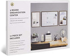 U Brands Family Command Center, Cork Board and Calendar Whiteboard Combo
