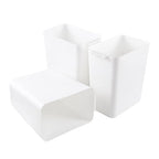 4.5 Gallon Deskside Plastic Wastebasket Rectangular, Open Garbage Container - Image 8