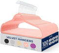 SereneLife Velvet Hangers – 100 Pack, Slim & Space Saving for Closets