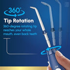 Waterpik Aquarius Countertop Water Flosser with 10 Settings, 7 Tips, Blue