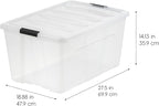 IRIS USA 94 Qt Stackable Plastic Storage Bins - Image 2