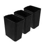 Zopnny 3 Pack 4.5 Gallon Plastic Waste Container, Trash Can Wastebasket by Zopnny