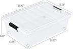 25 Quart Clear Under Bed Storage Container - Image 2