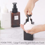 Foaming Soap Dispenser, 450ml Refillable Modern Square Pump Bottle - Image 3