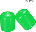 uxcell 20pcs Rubber End Caps 16mm ID Vinyl PVC Round Tube Bolt Cap Cover Screw - Image 2