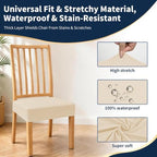 BIETYONE Waterproof Dining Chair Covers, Stretch Seat Protector, Washable